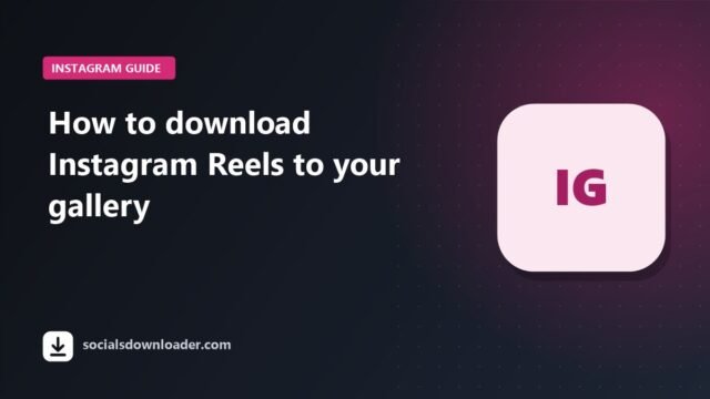 Guide cover: how to download Instagram Reels to your gallery