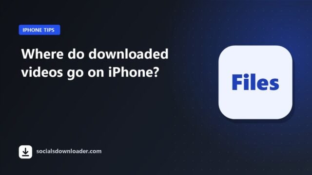 Guide cover: where downloaded videos go on iPhone